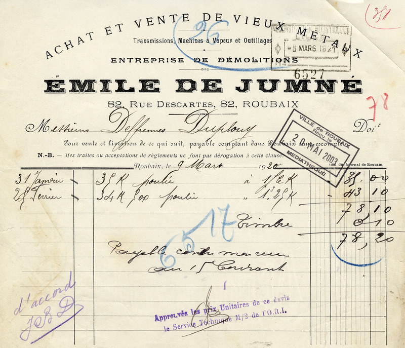 Achat et vente de vieux métaux Emile de Jumné