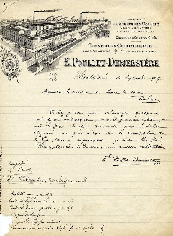 Tannerie & corroierie E. Poullet-Demeestère