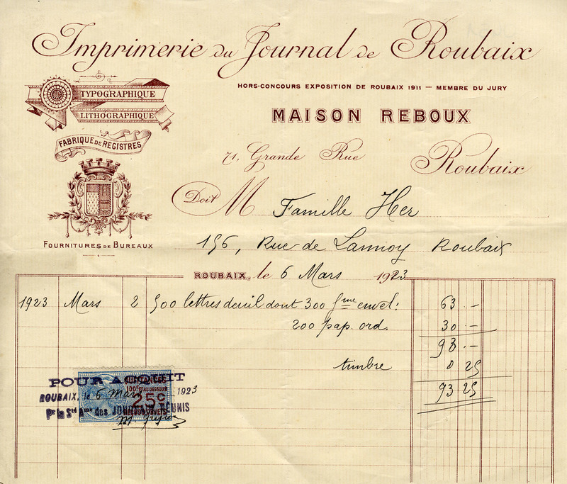 Maison Reboux, Imprimerie du Journal de Roubaix