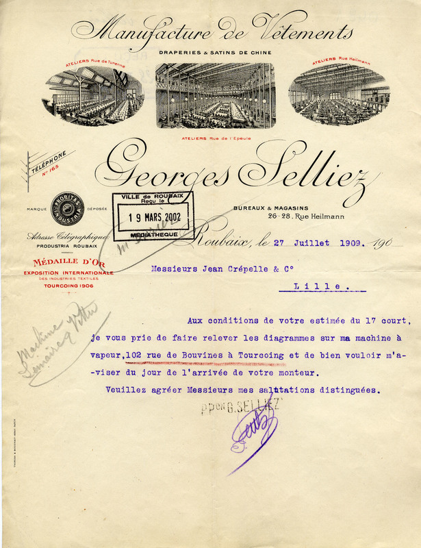 Manufacture de vêtements Georges Selliez