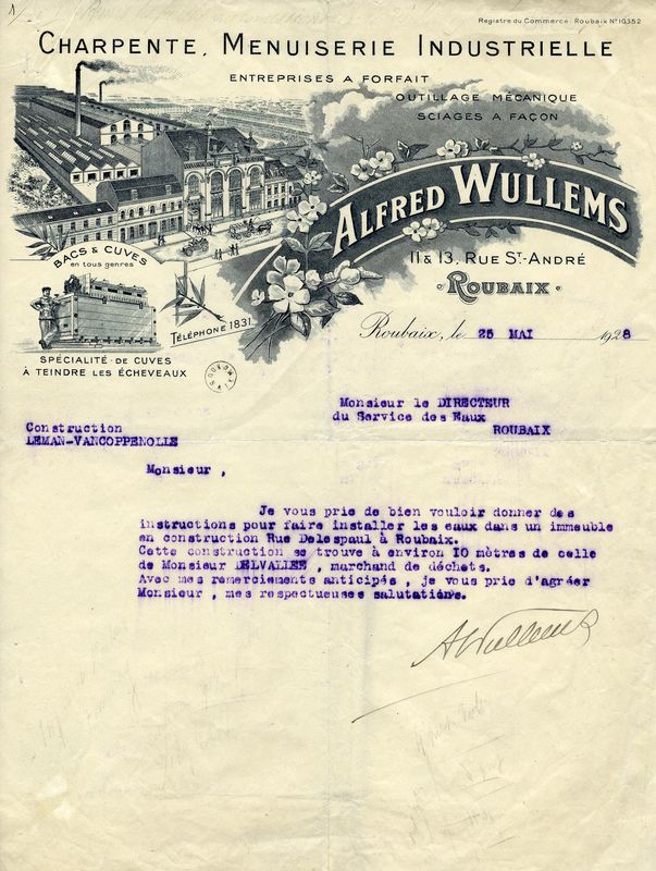 Charpente, menuiserie industrielle Alfred Wullems