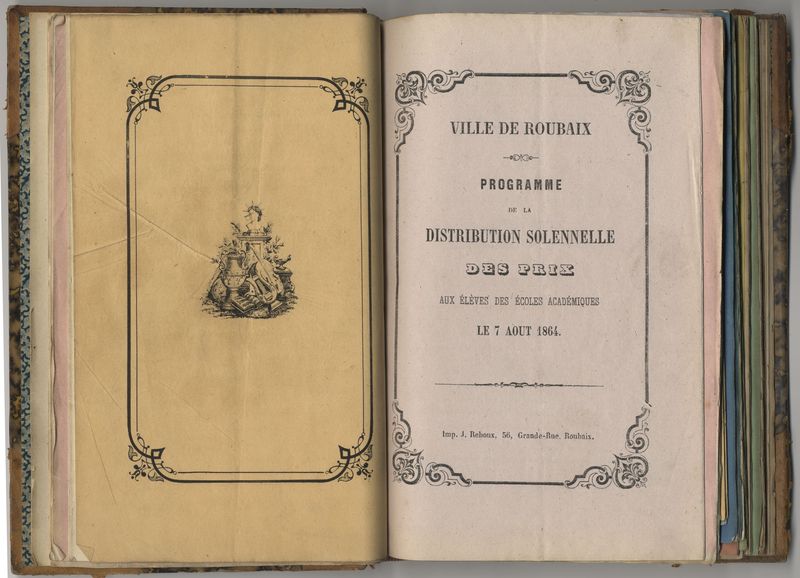 1864 - Distribution solennelle des prix aux élèves des écoles académiques
