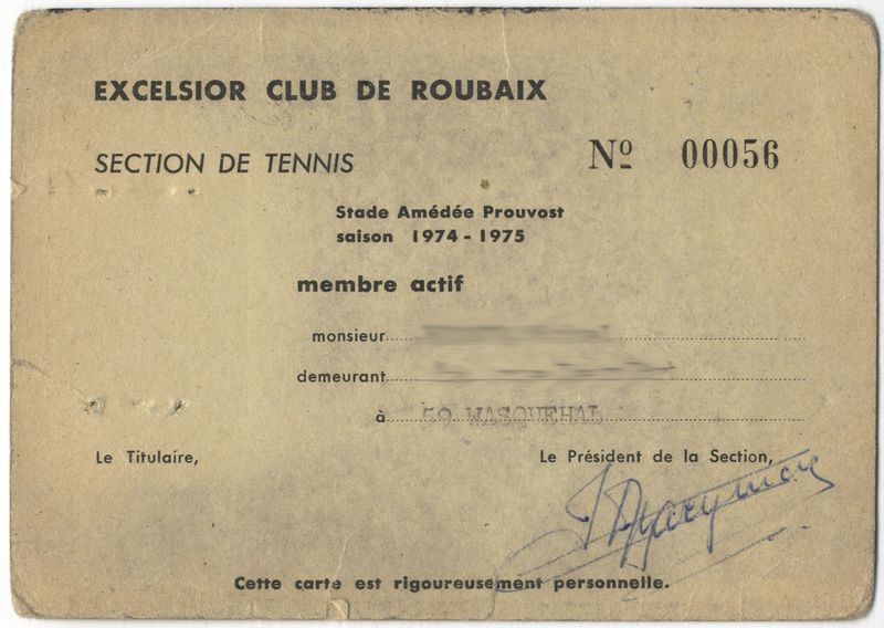 Excelsior club de Roubaix - section de tennis