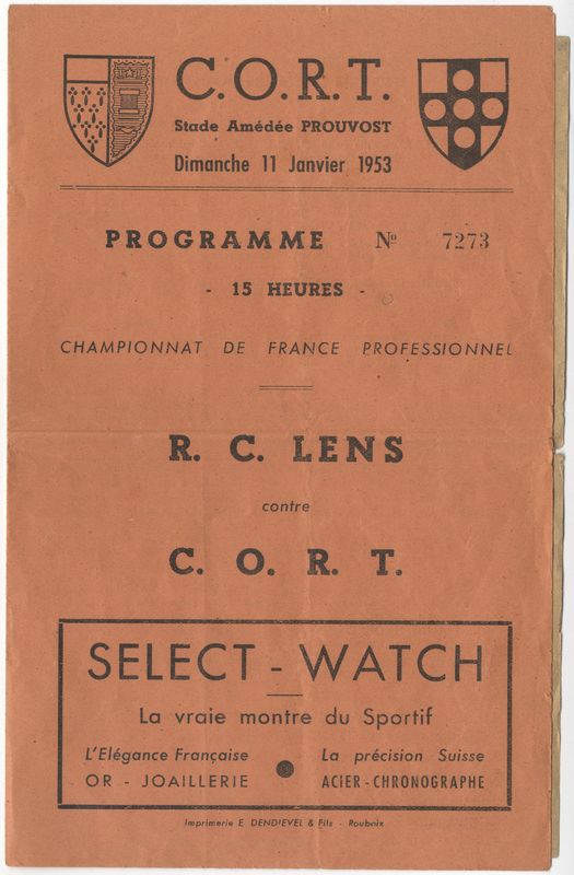 Programme RC Lens contre CORT