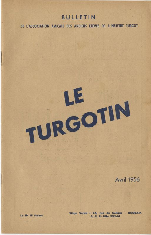 Le Turgotin - avril 1956