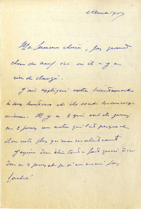 Du soldat Jacques à Marie-Josèphe, août 1917