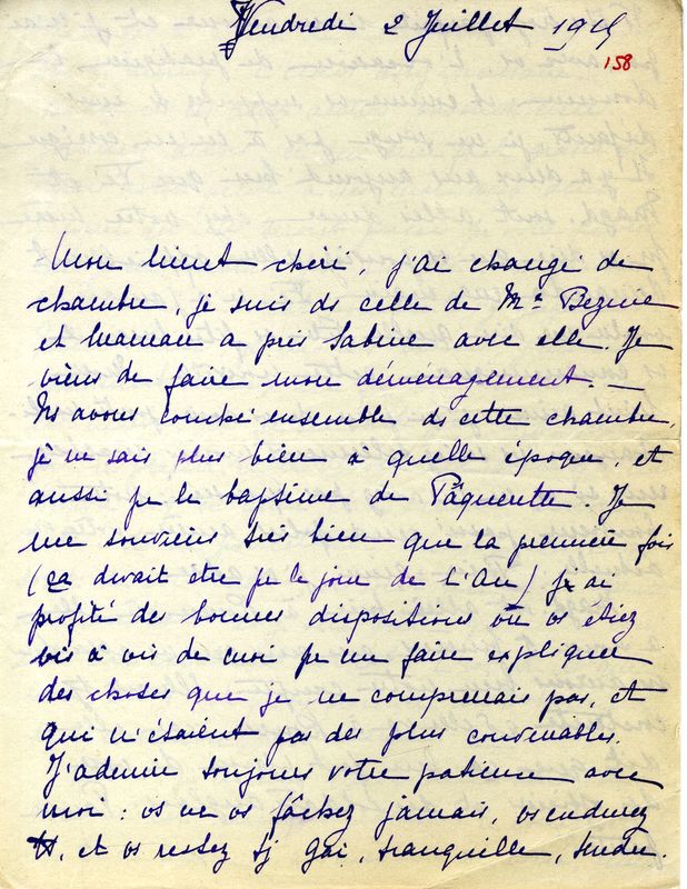 De Marie-Josèphe au soldat Jacques, juillet 1915
