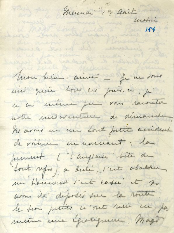 De Marie-Josèphe au soldat Jacques, août 1917