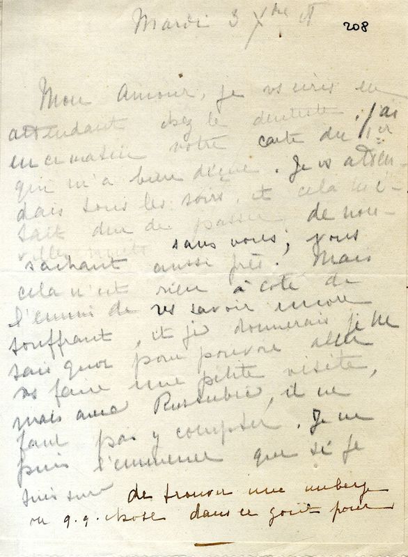 De Marie-Josèphe au soldat Jacques, décembre 1918