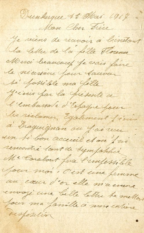 Lettre d'Edmond à Edouard, 15 mai 1917
