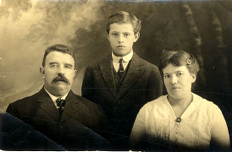 Alois Turpyn, sa femme et son fils