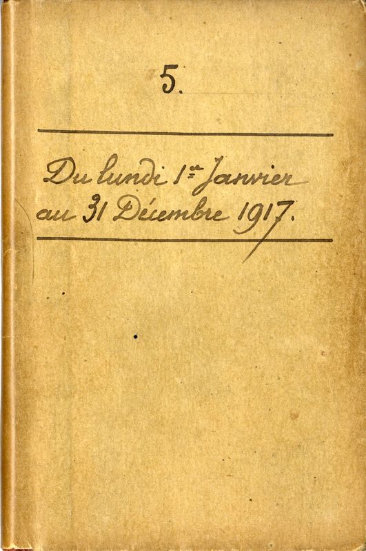 Cinquième carnet 1917