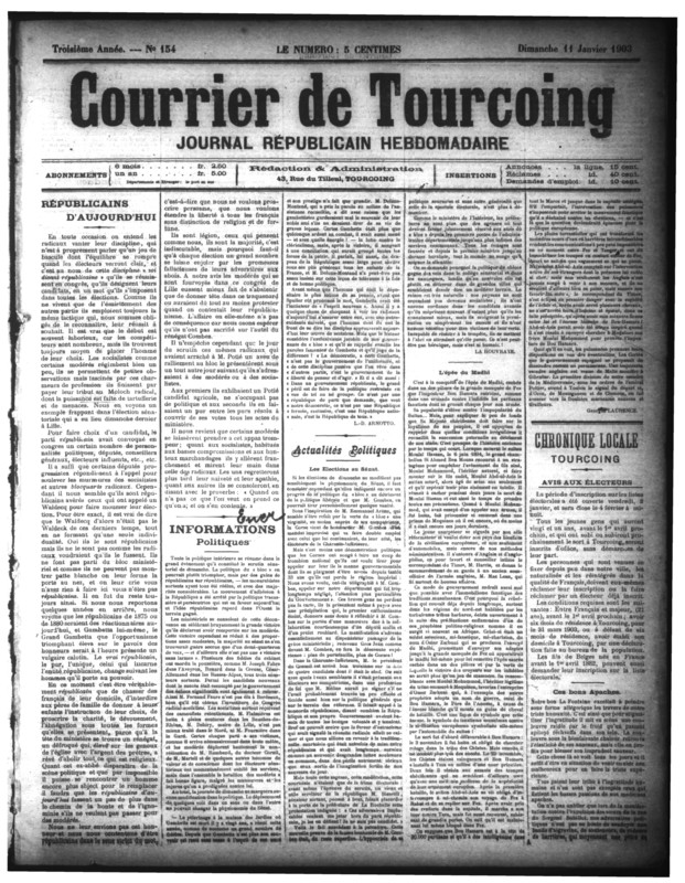 Courrier de Tourcoing