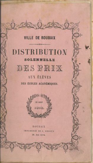 Palmarès annuels du Conservatoire de Roubaix