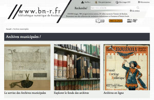 Une interface dédiée aux Archives municipales