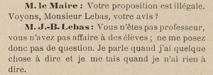Échange entre Jean Lebas et Eugène Motte