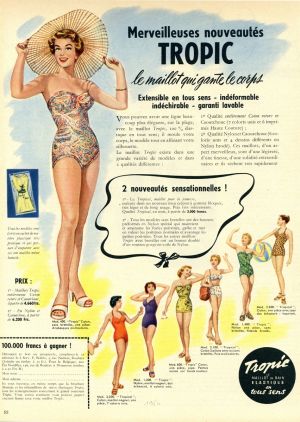 Publicités pour les maillots de bain