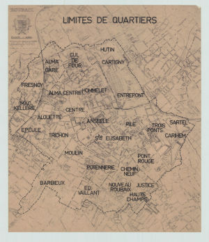 Plan parcellaire de Roubaix par quartiers