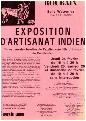 Tract pour une « Exposition d’artisanat indien »