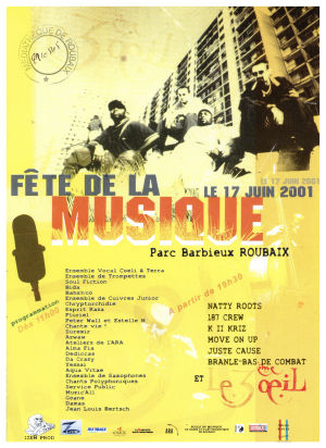 Flyer pour la fête de la musique