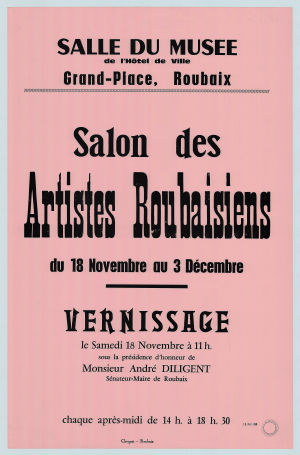 Affiche du Salon des artistes roubaisiens