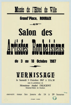 Affiche du Salon des artistes roubaisiens de 1987