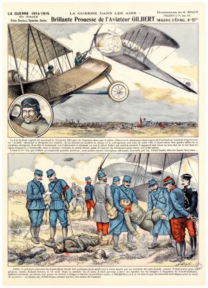 Brillante prouesse de l'aviateur GILBERT