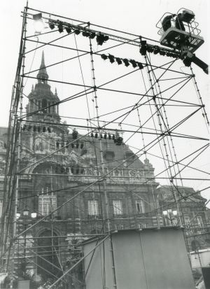 Installation sur la Grand'Place pour les fêtes