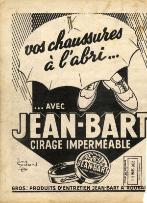 Publicité pour le cirage Jean-Bart