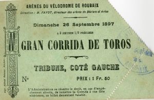 Un ticket pour une corrida