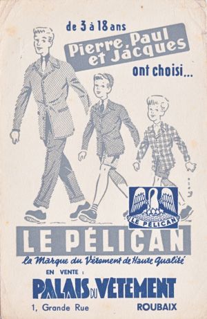 Le Pélican au Palais du Vêtement