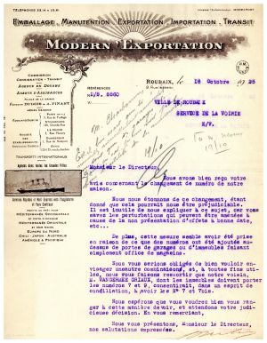 Modern Exportation - lettre 1