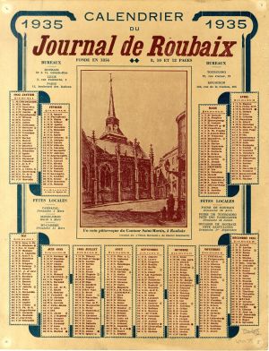 Calendrier - Journal de Roubaix