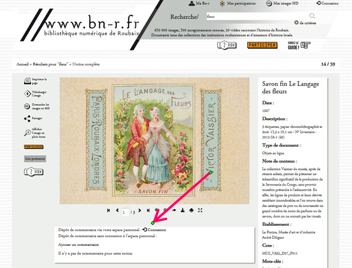 Étape 3 : Trouver l'encart dédié aux commentaires