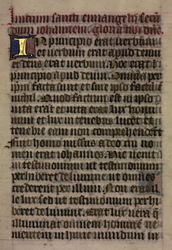 Page d'écriture gothique