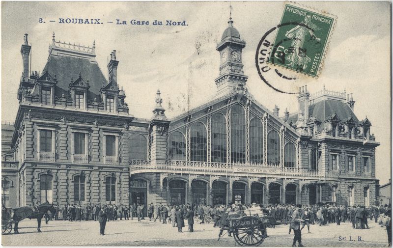 Roubaix : La Gare début 1900