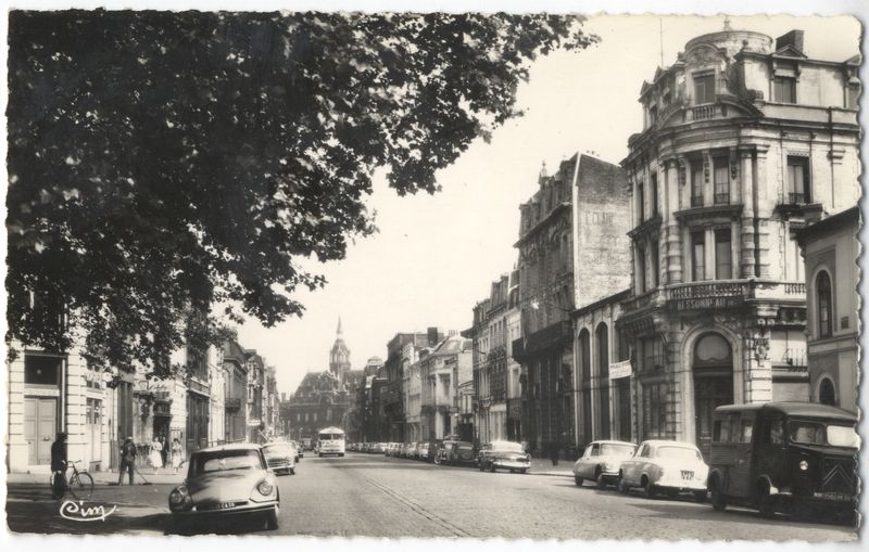 Roubaix : La rue de la gare en 1960