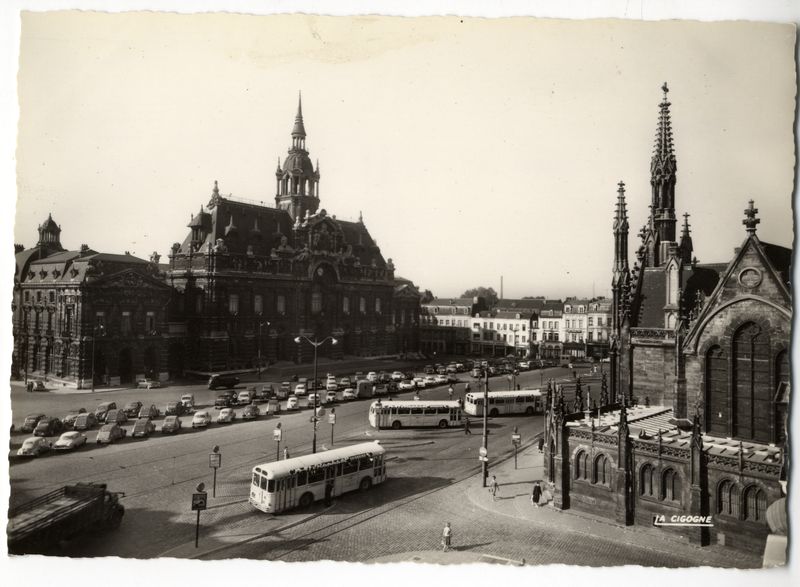 Roubaix : La grand'place en 1960