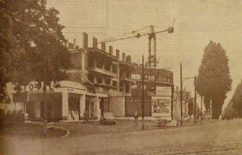 Construction de l’immeuble et de la station service 