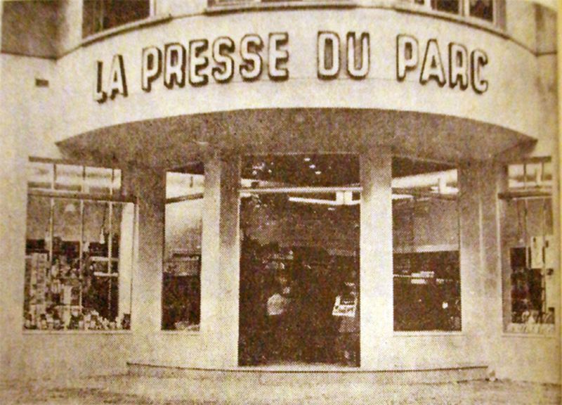 La Presse du Parc au moment de son inauguration 