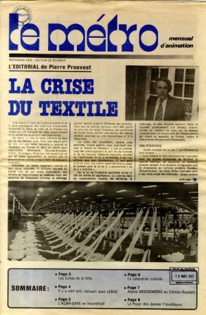 « L’éditorial de Pierre Prouvost : la crise du textile »