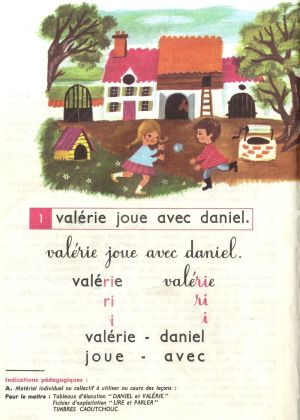 Valérie joue avec Daniel