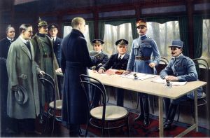 La signature de l'armistice