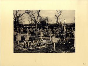 Cimetière militaire dans la Marne, 1918