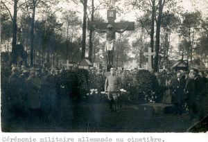 Cérémonie militaire allemande au cimetière