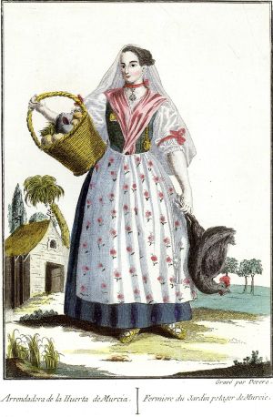 Fermière d'un jardin potager 