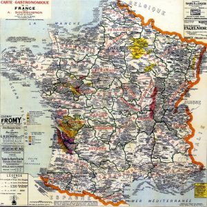 La carte gastronomique de la France, 1929