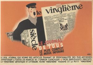 Affiche du Vingtième siècle, le journal de tous, 1934 
