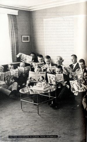 Vingtième anniversaire du journal Tintin en famille