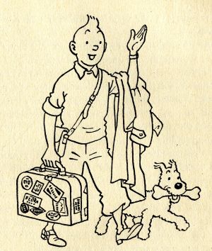 Tintin en tenue de combat